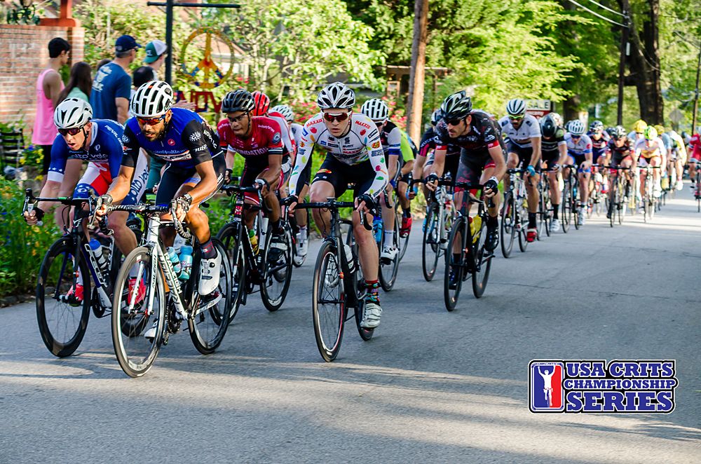 Podium finishers from Athens Twilight, Daniel Holloway and Frank Travieso ride near each other