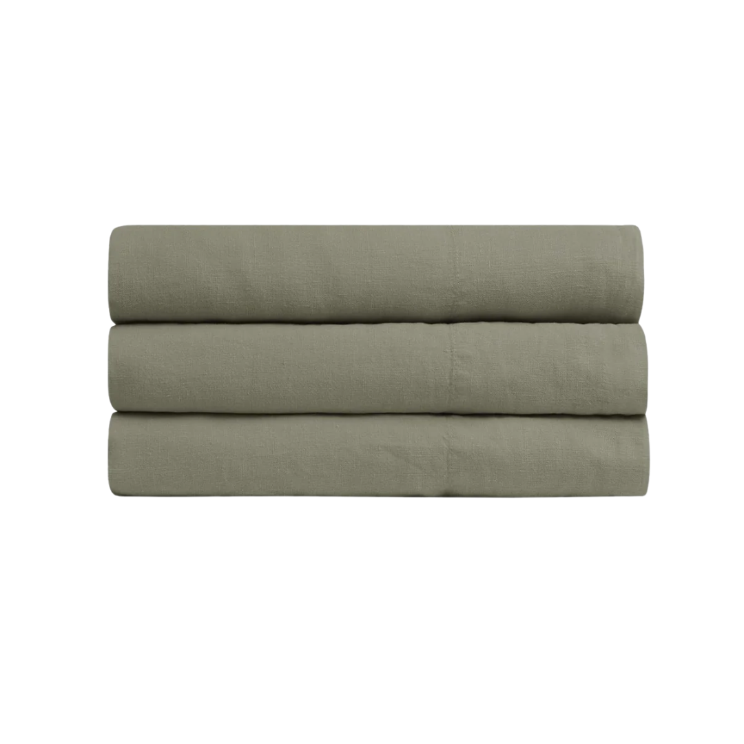 Linen Top Sheet - Dusk - Twin/twin Xl / Dusk