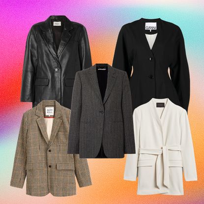 graphic of the best blazers for women