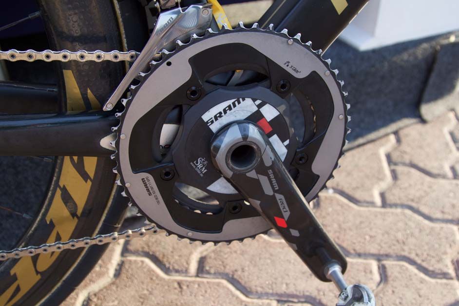 Wiggins uses an SRM powermeter