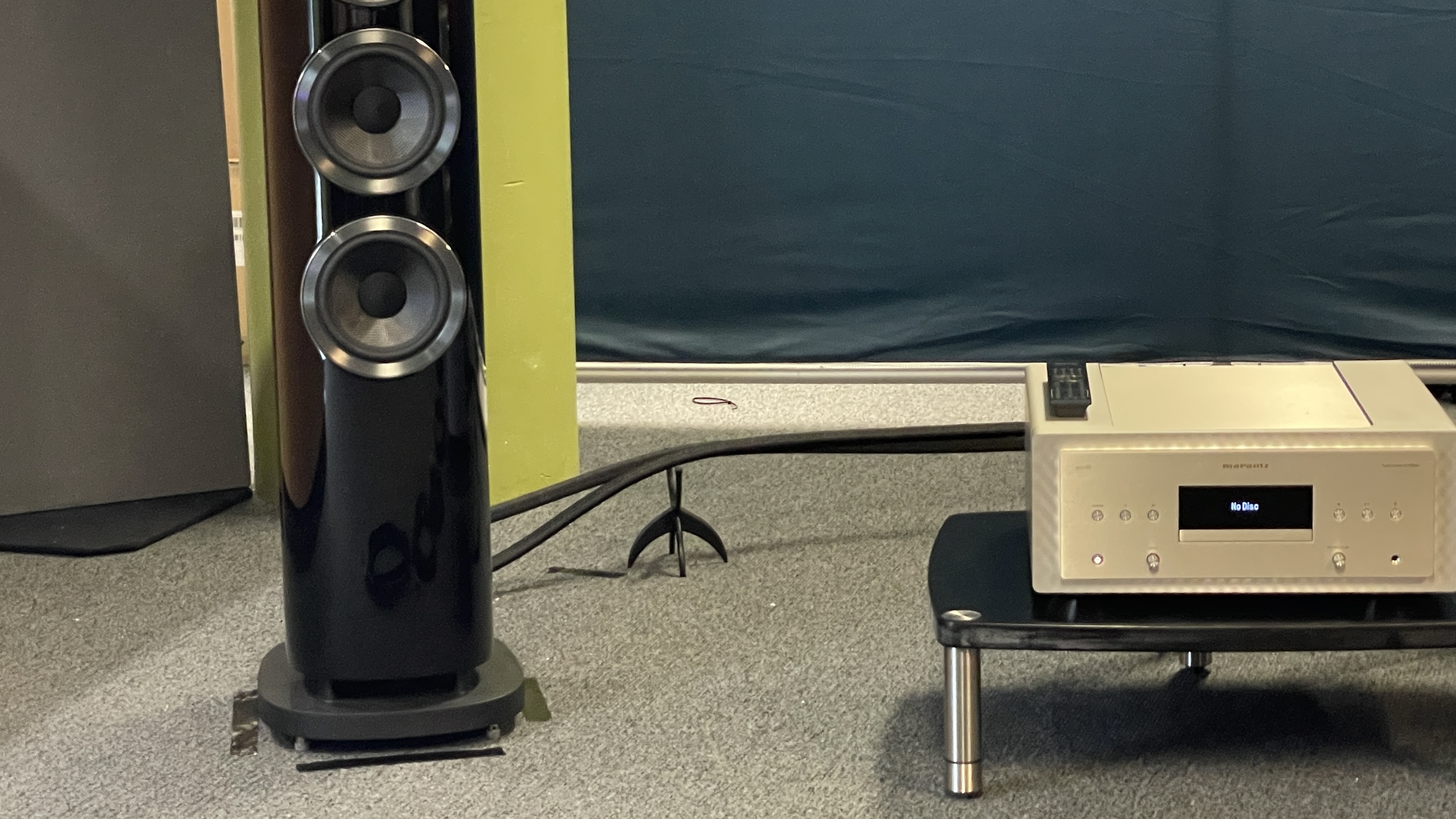 Snapshot of the Paris Audio show, showing new hi-fi equipment at the Palais des Congres, Paris, from October 25 - 27