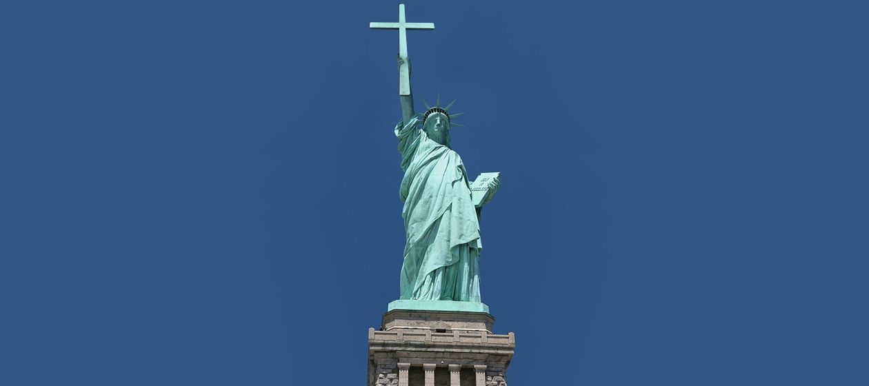 The Statue of Liberty.