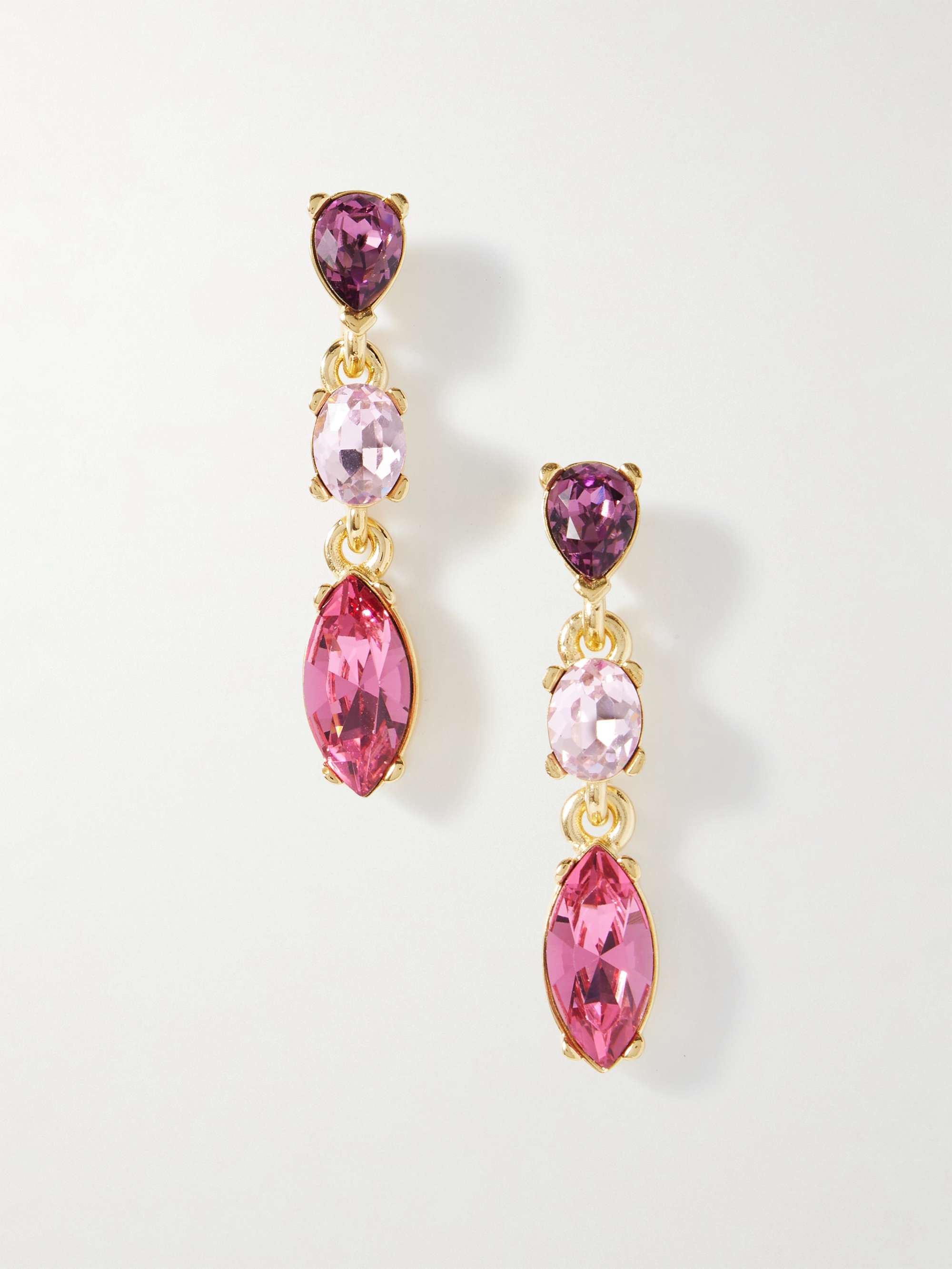 Gold-Tone Crystal Earrings