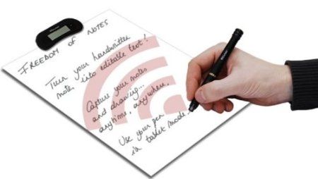 IRISNotes 1 for Smartphones image: Ultrasound and infrared waves are used to create a digital page that records every pen stroke to an image file.