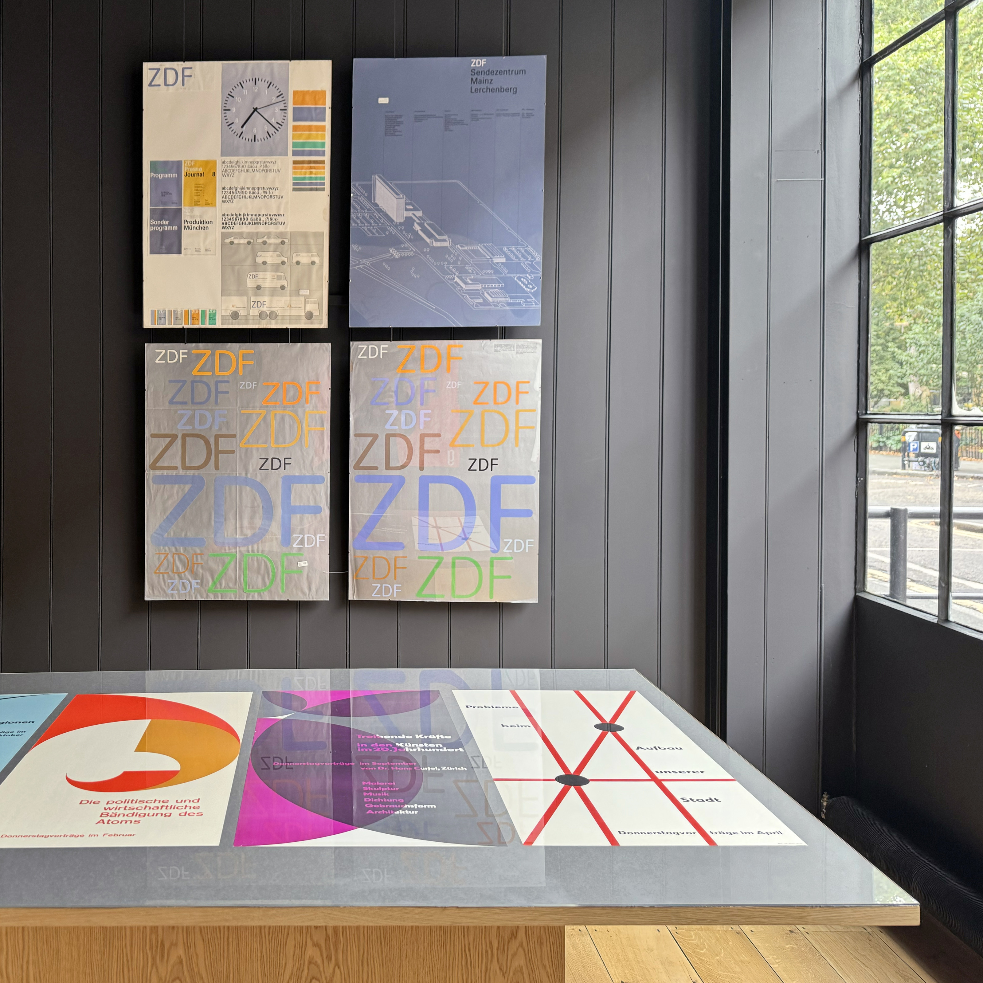 Exhibition view, Otl Aicher: The Legacy Archive