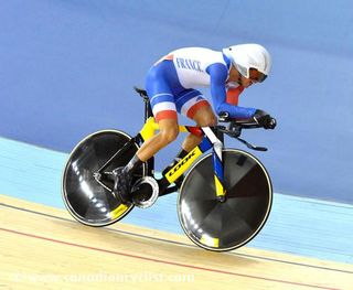 Bryan Coquard (France) rides to silver in the omnium.