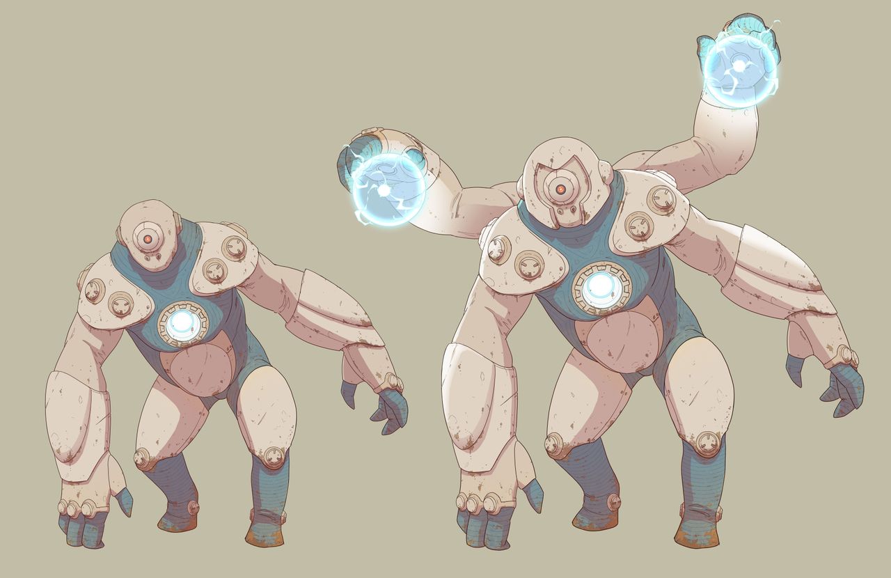Making Dustborn's art; concept art for a video game