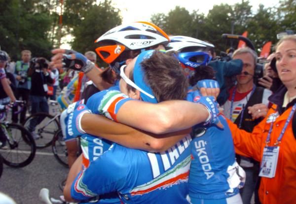 The unity of the Italian team was clear to see