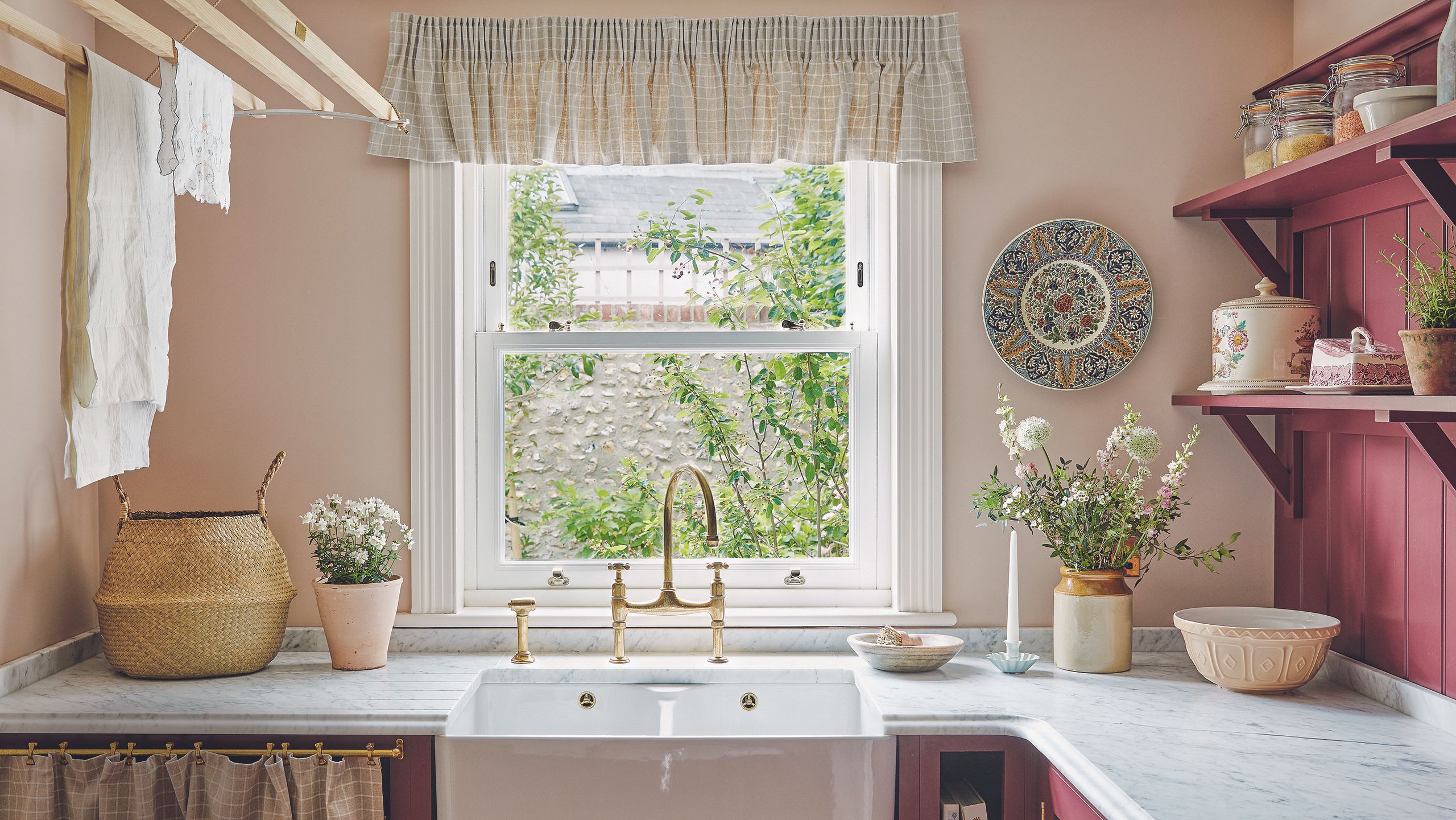 small kitchen window treatment ideas space saving hacks mounting above cabinets