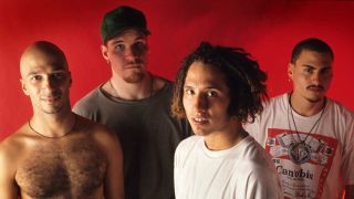 Rage Against the Machine in 1993, studio portrait