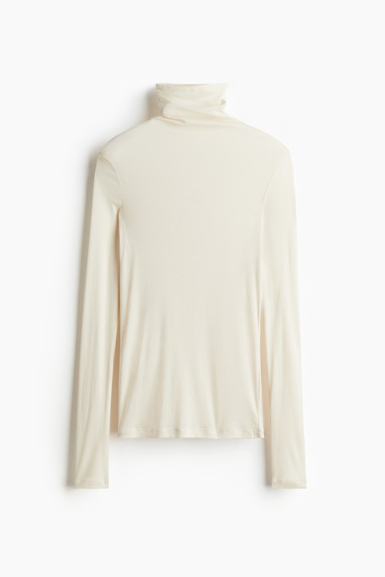Pima Cotton Turtleneck Top