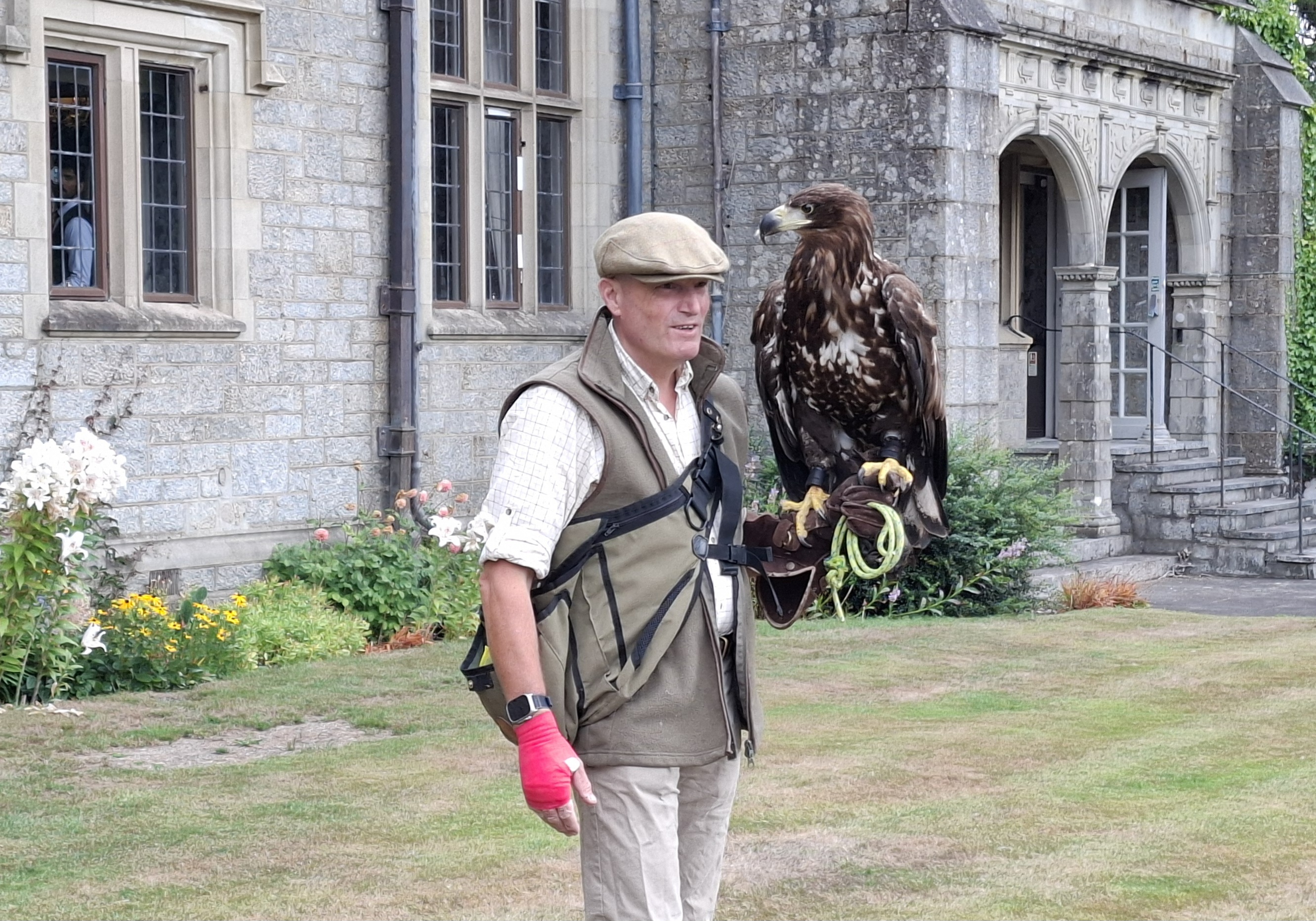 The falconer at Bovey Castle