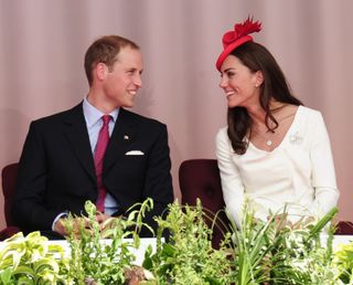Prince William and Kate Middleton on a royal tour