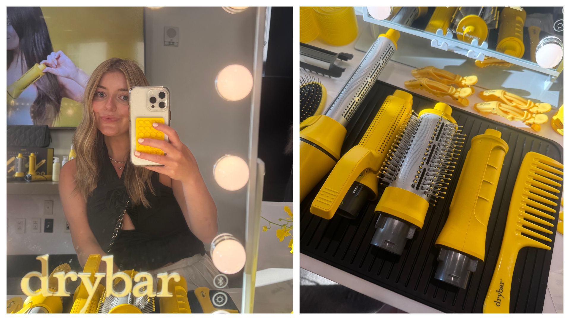 samantha holender using drybar all inclusive