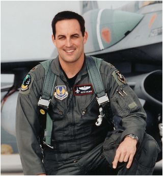 Air Force test pilot Keith Colmer is the first astronaut pilot chosen from competition for Virgin Galactic's new private space plane fleet.