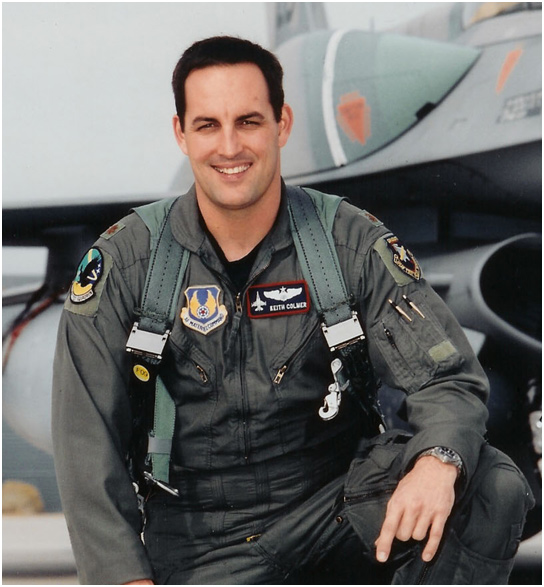 Air Force test pilot Keith Colmer is the first astronaut pilot chosen from competition for Virgin Galactic&#039;s new private space plane fleet.