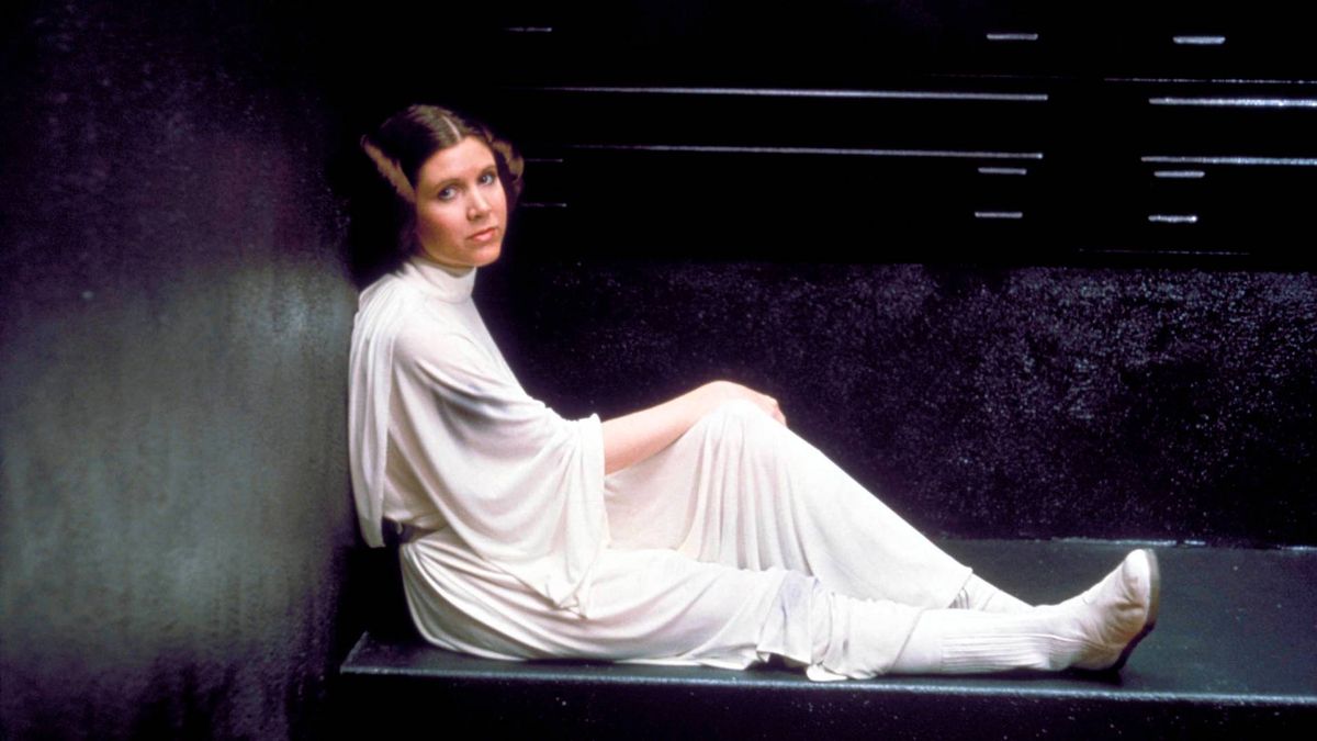 Carrie Fisher as Princess Leia in Star Wars: A New Hope