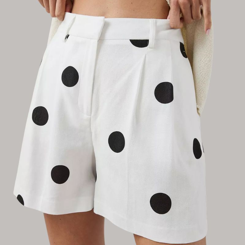 The Very Collection Polka Dot Shorts on model