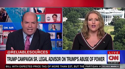 Brian Stelter and Jenna Ellis fight it out