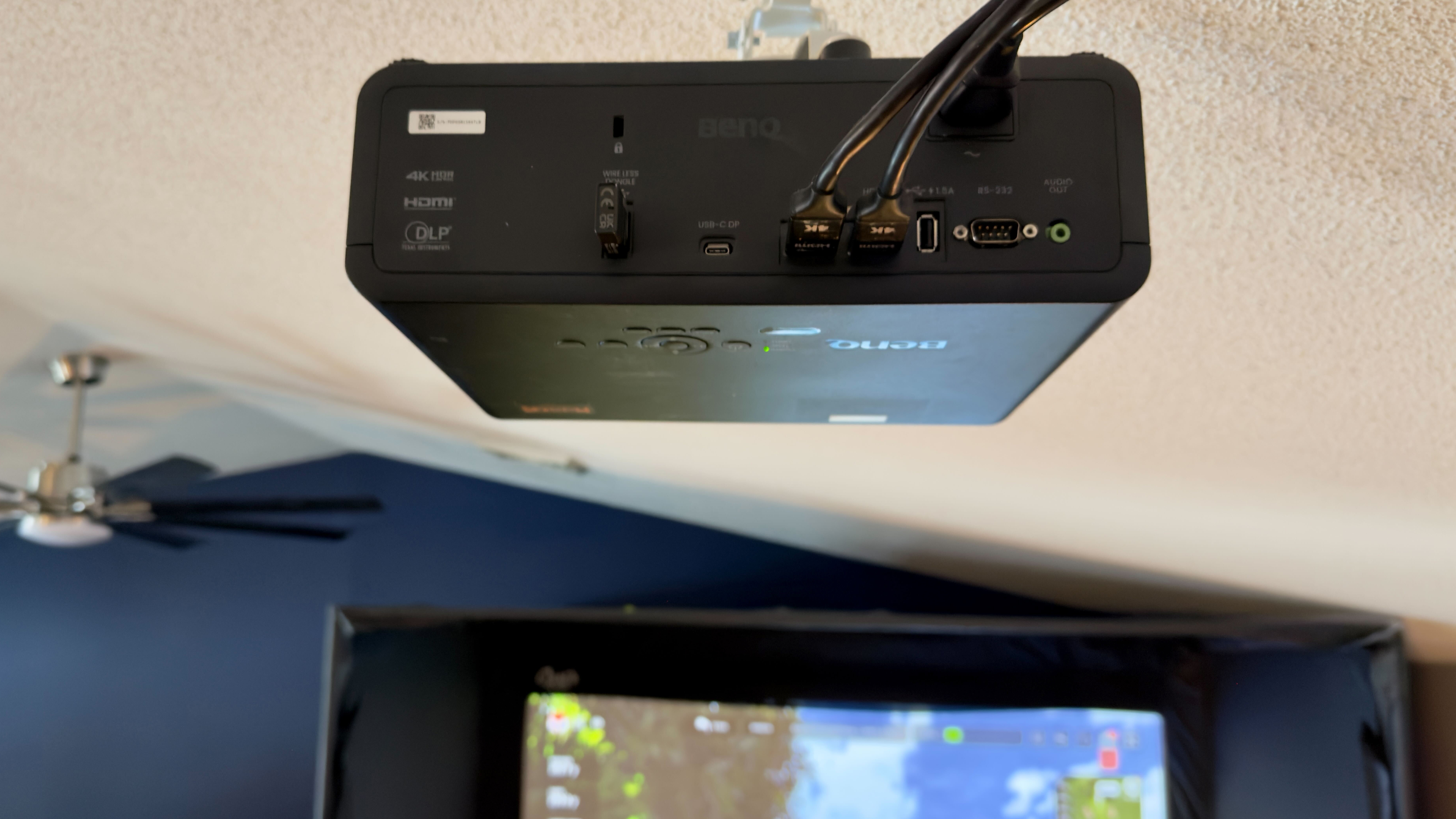 BenQ projector up close