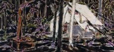 David Milne, Tent in Temagami, 1929, Collection of the Tom Thomson Art Gallery, Owen Sound, Ontario, bequest from the Douglas M. Duncan Collection, 1970. © The Estate of David Milne