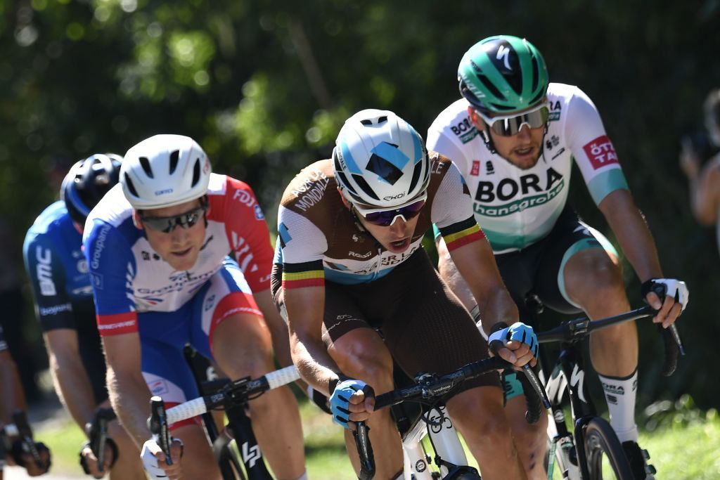 The early breakaway during stage 11 at the Tour de France