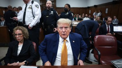 Donald Trump in Manhattan courtroom