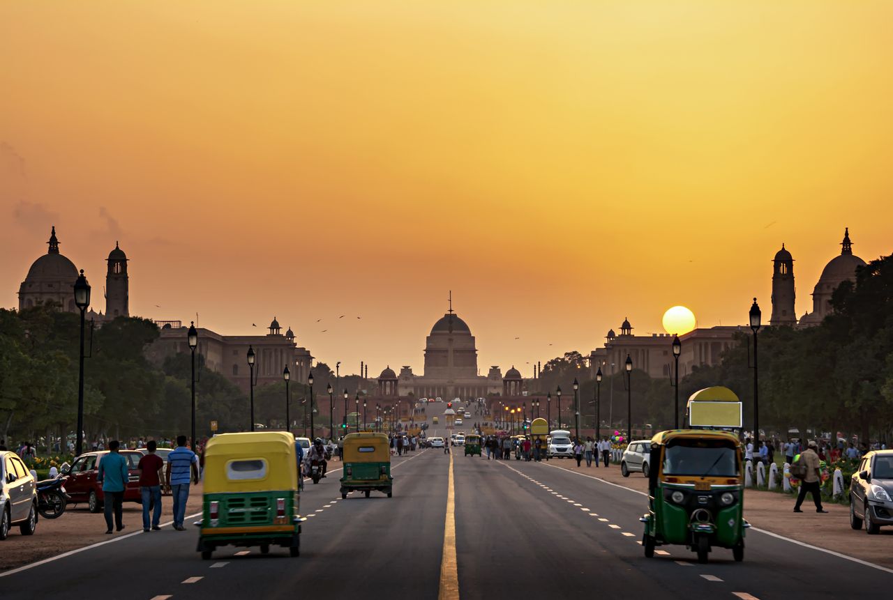 The Rashtrapati Bhavan, residence of the President of India.