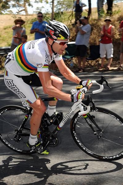 Cadel Evans (BMC) rode to a sterling 3rd in Stirling.