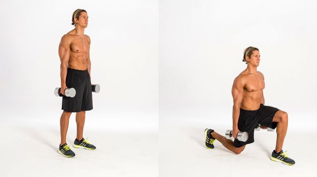Dumbbell lunge