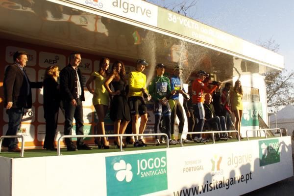 Champagne time on the podium!