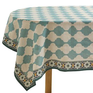 Medium Printed Linen Tablecloth