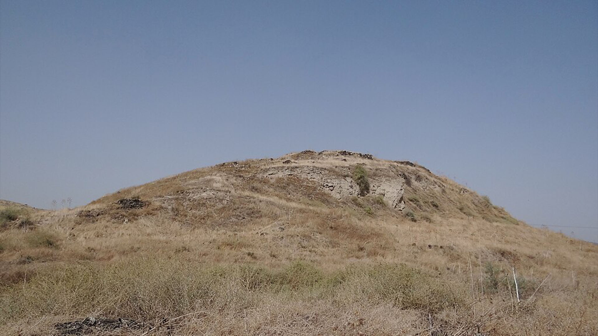 The 'Ubeidiya archaeological site in northern Israel.