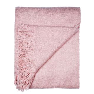 quinn fabric blanket of pink colour