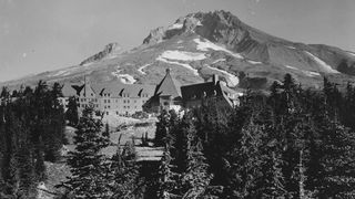 Exterior shots of Oregon’s remote Timberline Lodge were used for The Shining’s haunted Overlook Hotel.