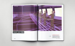 Purple electronic design of book pages