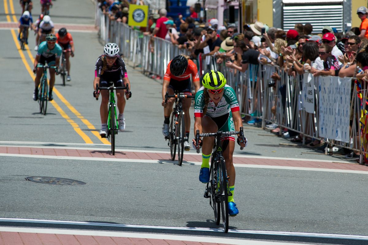 The field makes it way into the finish