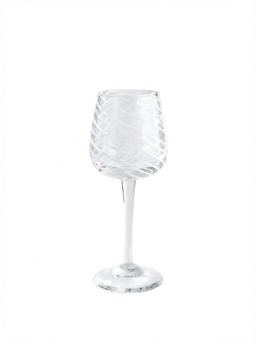 Coletta Red Wine Glass, White, Set of Four
