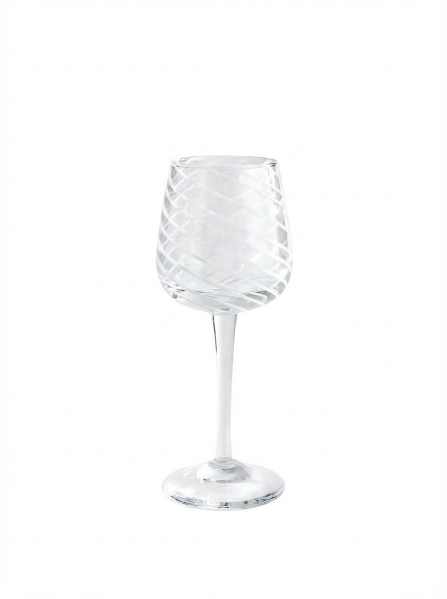 Coletta Red Wine Glass, White, Set of Four