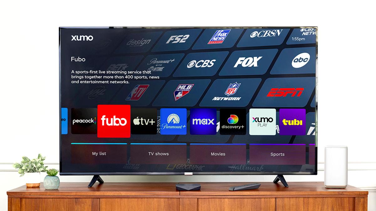 Fubo app on a TV screen