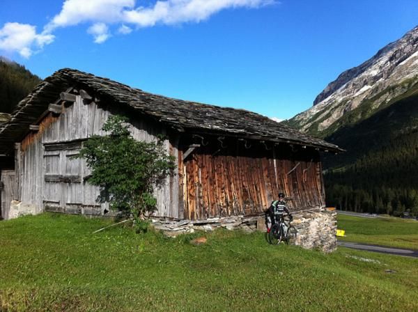 Rad old buildings in Switzerland