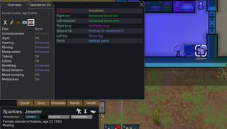 the best rimworld mods: expanded prosthetics and organ engineering