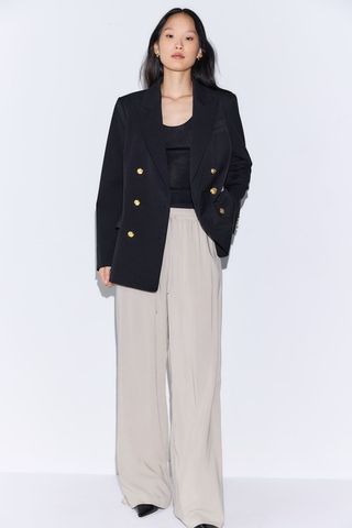 Wide Pull-On Trousers