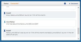 Lumia Live Chat