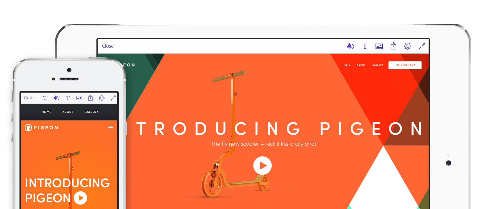 With Adobe Comp, you can create print, web and mobile layouts that seamlessly integrate with Photoshop, Illustrator and InDesign