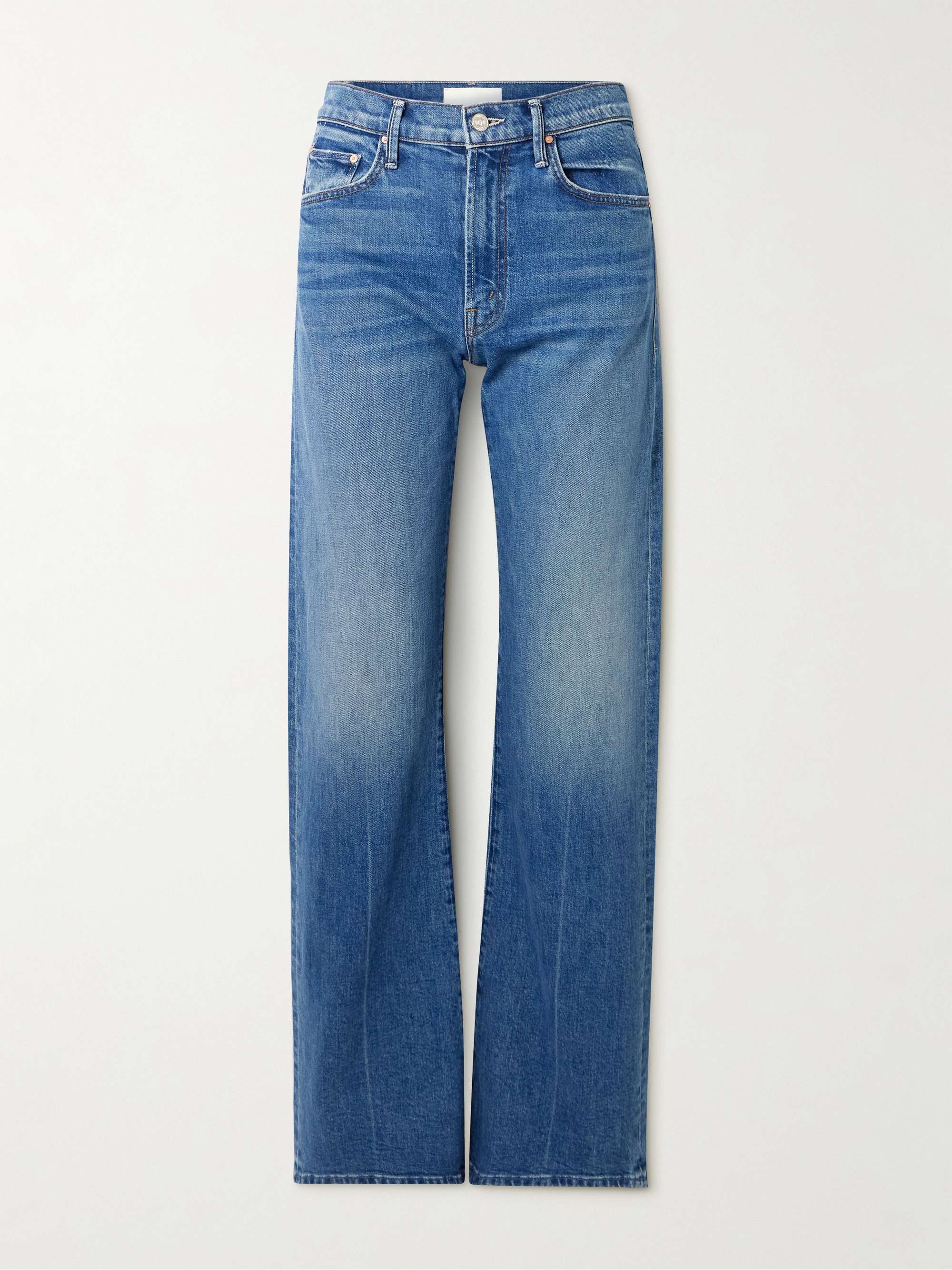 Lasso Sneak Mid-Rise Straight-Leg Jeans