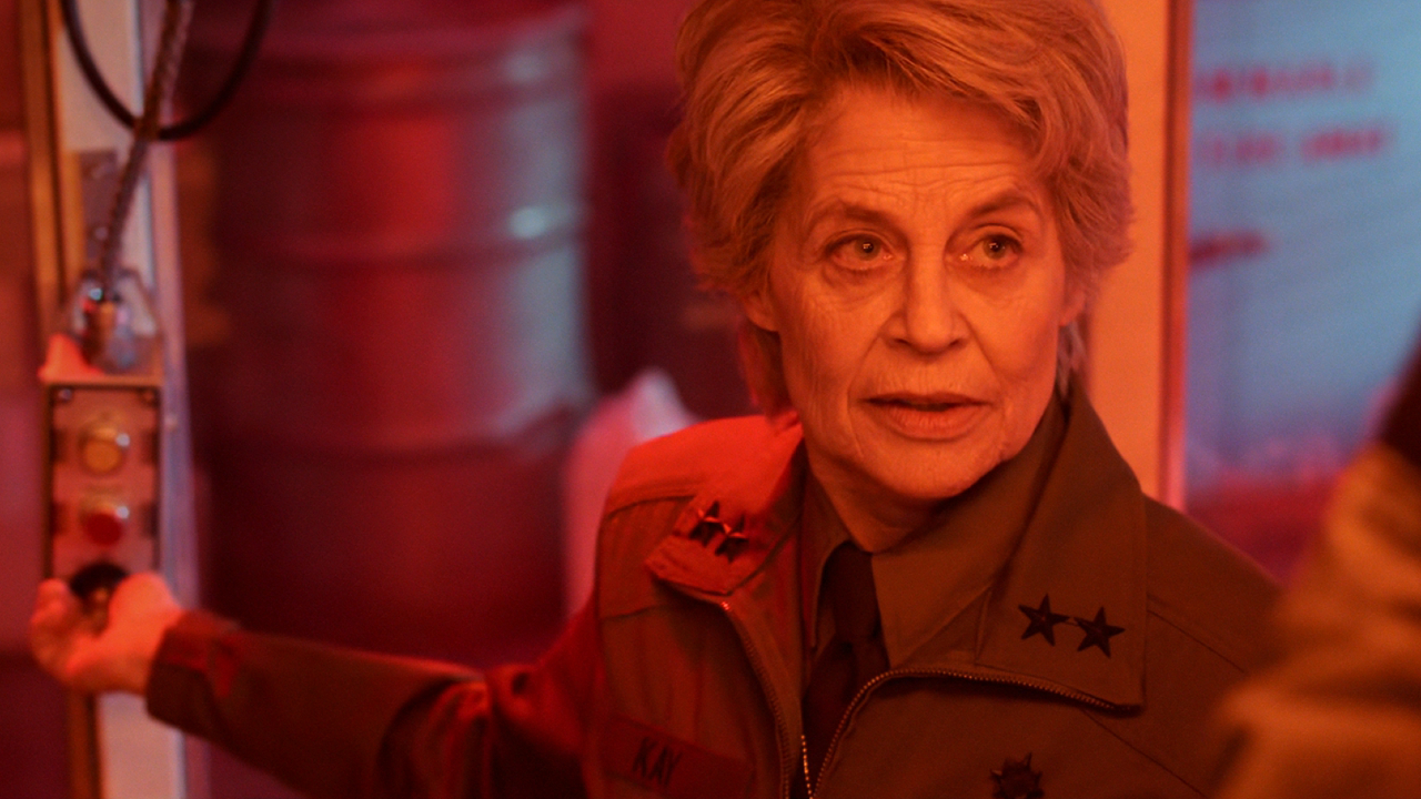 Linda Hamilton on Stranger Things