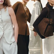 models wear a selection of minimalist outfits from H&M