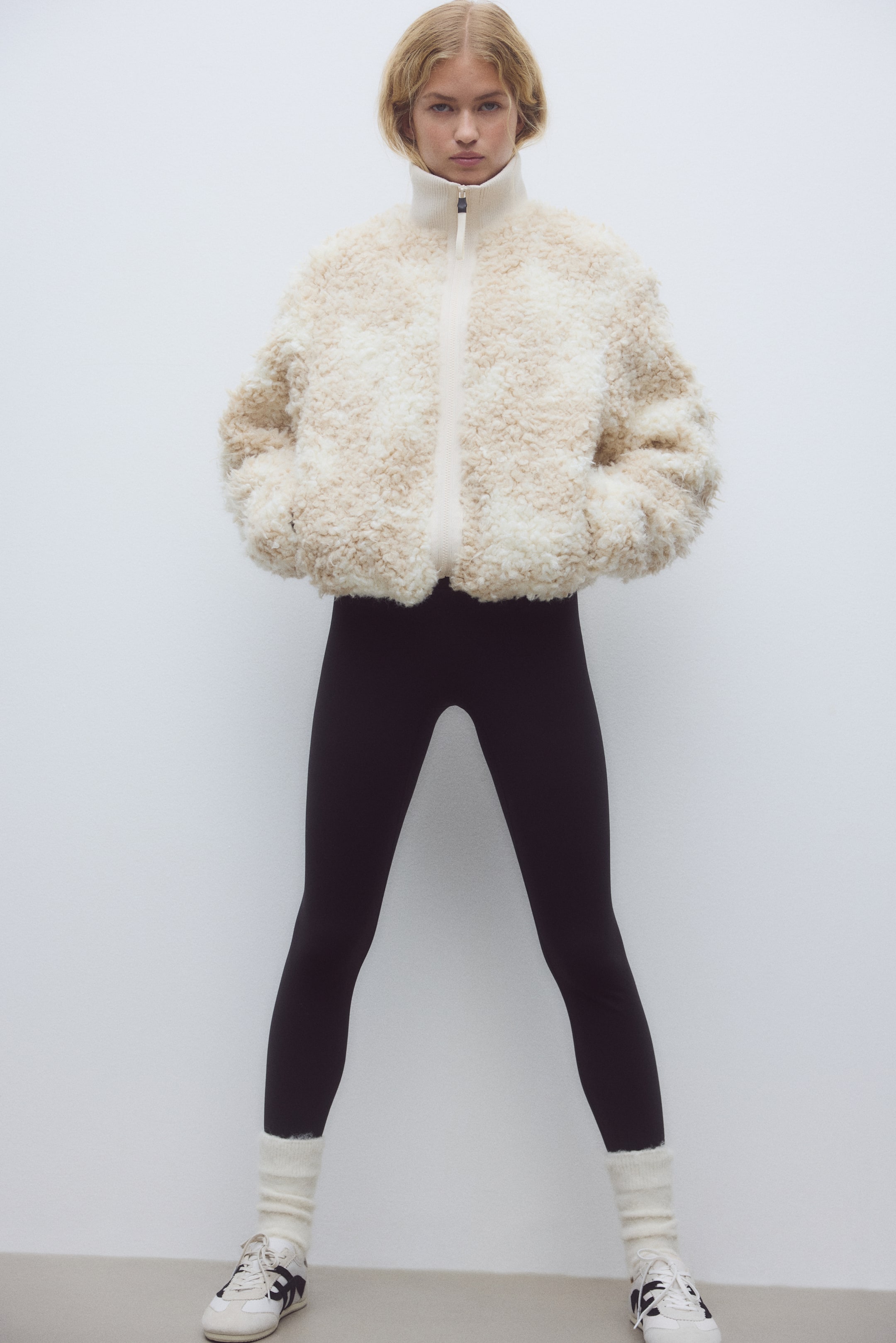 Sports Fleece Leggings With Softmove&amp;trade; - Black