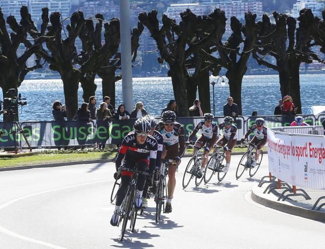 IAM Cycling at the front of the peloton
